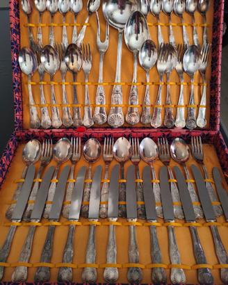 Servizio vintage posate placcate argento 800