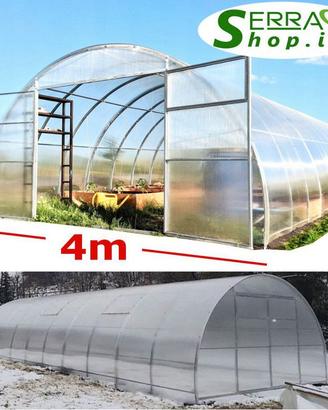 Serra 6x4 policarbonato tunnel arco acciaio vivaio