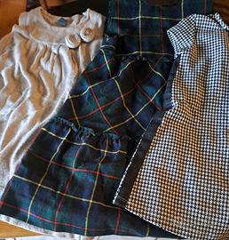 7 capi abbigliamento bimba 3/4 anni
