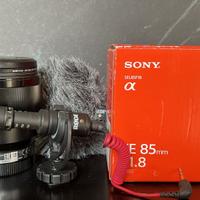 Sony FE 85 mm F:1.8 + Rode Videomic