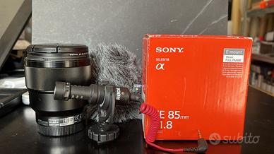 Sony FE 85 mm F:1.8 + Rode Videomic
