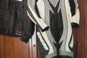 Tuta intera moto guanti Dovizioso e stivali carbon