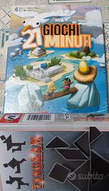 Lotto 2 giochi nuovi: Tangram + 21 Giochi Minuti