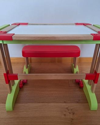 Smoby - Banco Scuola Modulo Space, in Legno, Piegh