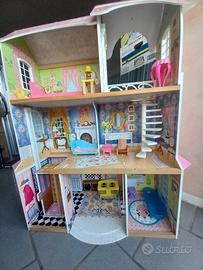 Casetta delle bambole KidKraft in legno con access