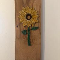 Quadro artigianale in String Art -Girasole