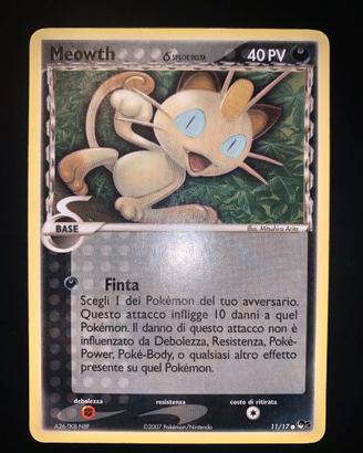 Meowth δ Delta Species illus. Arita POP5 11/17 ITA