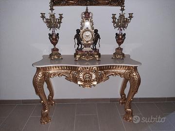 Console foglia oro 