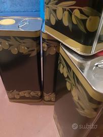 Lattine olio da 5 litri con bocchello versaliquidi