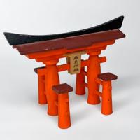 Miniatura tempio Japan Santuario di Itsukushima