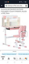 scrivania bambina 