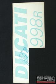 Adesivo mascheratura fiancata destra "Ducati 998r