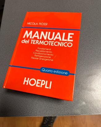 Manuale del termotecnico Hoepli - nuovo