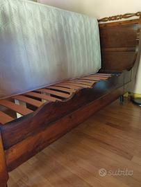 letto barchettone , rete, materassi,  matrimoniale