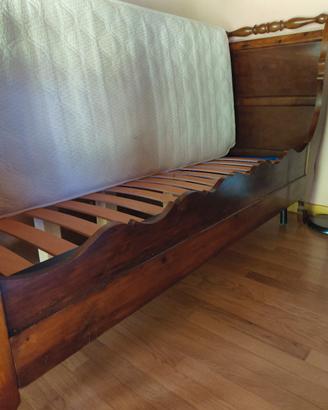 letto barchettone , rete, materassi,  matrimoniale