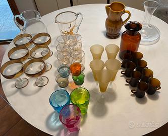 Servizi bicchieri bicchierini caraffe coppe
