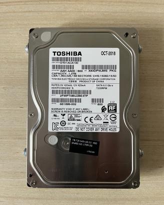 Hard Disk Toshiba e Western Digital da 1TB