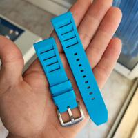 Cinturino azzurro in silicone 22 mm per orologio