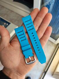 Cinturino azzurro in silicone 22 mm per orologio