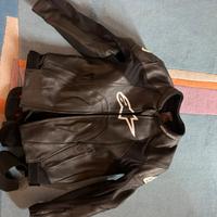 Tuta moto doppio pezzo + paraschiena