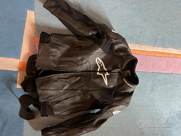 Tuta moto doppio pezzo + paraschiena