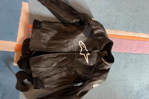 Tuta moto doppio pezzo + paraschiena