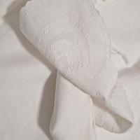 Lenzuola matrimoniali lino ricamo anni '80