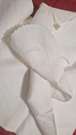 Lenzuola matrimoniali lino ricamo anni '80