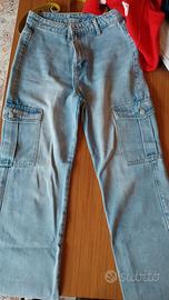 2  jeans ragazza  + 1 salopette in jeans