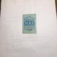 Decal AGENZIA MERLO x cassettino GILERA 124