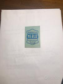 Decal AGENZIA MERLO x cassettino GILERA 124