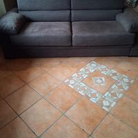 Divano letto Dondi Salotti 3 posti marrone scuro i