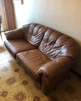 DIVANO 2 POSTI IN VERA PELLE GRATIS Divani& Divani