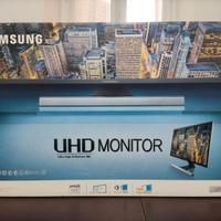 Monitor Samsung 28" + tastiera Logi e mouse Anker