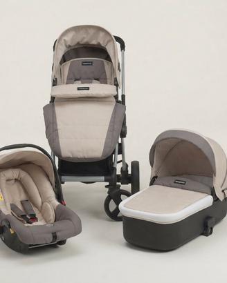 Trio Foppapedretti completo beige/grigio
