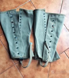 US WW2 ghette originali 1942 no elmetto