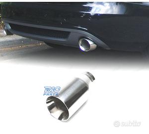 TERMINALE SCARICO TONDO 100 MM IN ACCIAIO INOX