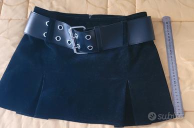 Gonna in velluto nero