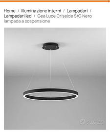 Lampadario gea luce
