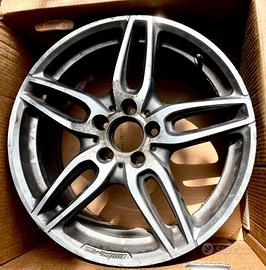 Cerchio 18 mercedes benz AMG saldato e coprimozzi