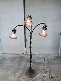 LAMPADA DA SALOTTO IN FERRO BATTUTO