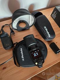 Profoto A1X-S + Soft Bounce + Batteria Extra