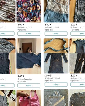 Stock abbigliamento donna S/M 50 pezzi