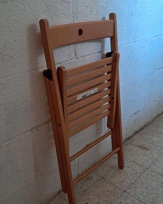 Sedie Ikea in legno pieghevoli