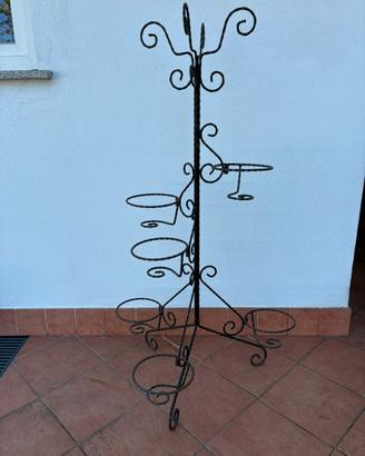 Porta fiori in ferro battuto