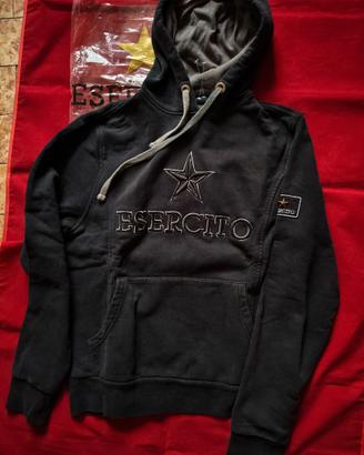 Felpa UNISEX nera NUOVA marca ESERCITO