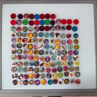 140 POGS FUN CAPS Disney Pocahontas Toy Story Rari