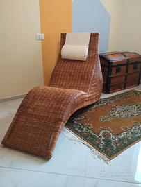 Chaise longue in vimini Ikea