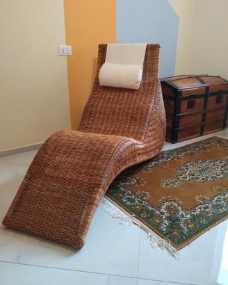 Chaise longue in vimini Ikea