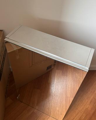 Mobile bagno con specchio contenitore moderno